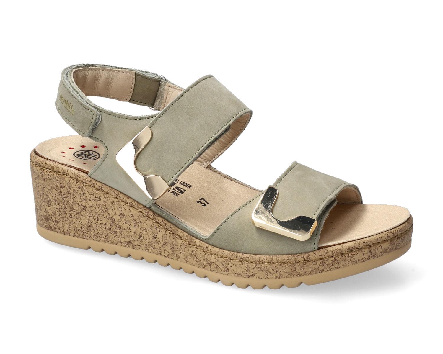 sandales femme modèle Nawel kaki clair - Mephisto